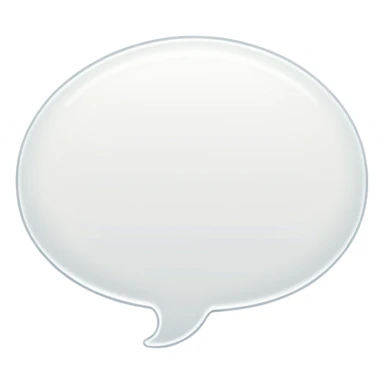 rounded comic thought bubble, no text sticker