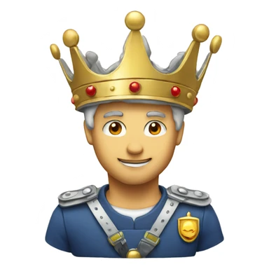 MCESG badge with a crown on it sticker