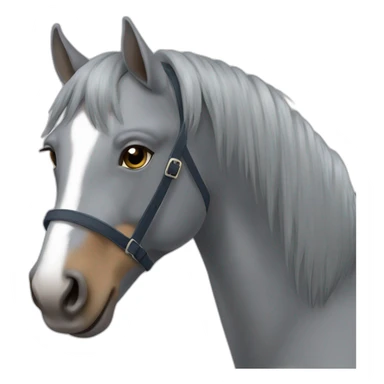 Cheval gris pommelées sticker