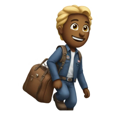 Arriving in Texas off a plane  sticker