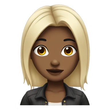 Girl with black hair and piercings sticker