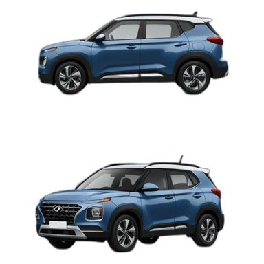 Denim blue Hyundai Venue sticker