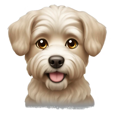 Maltipu dog of brown colour sticker