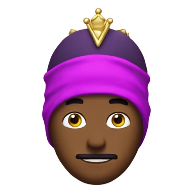 with guy with pink/purpish balaclava with crown sticker