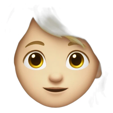 baby boy with blond hair5 and white skin full length sticker