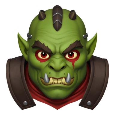 Orc rouge sticker