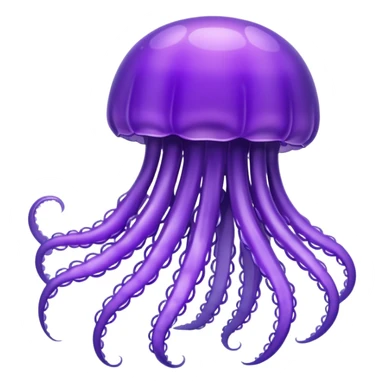 purple jellyfish sticker
