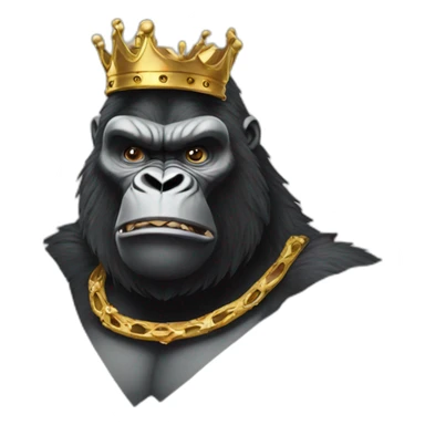 King Kong with crown  sticker
