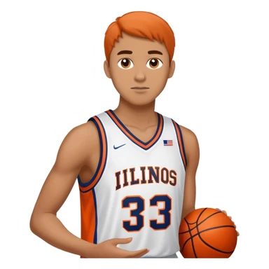 Will Riley Illinois basketball  sticker