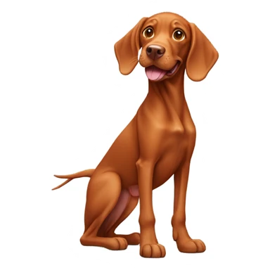 Hungarian vizla happy sticker