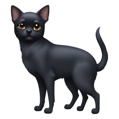 aussian blue cat and two all black chihuahuas sticker