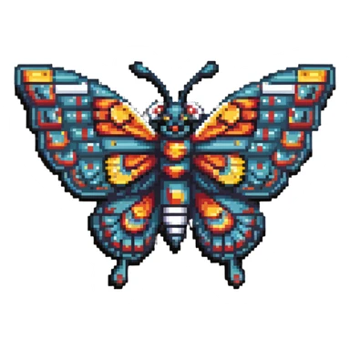 Teotihuacan butterfly deity sticker