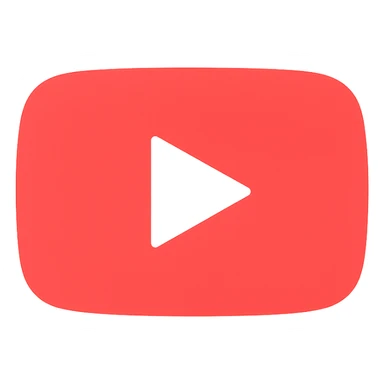 YouTube logo colored icon sticker