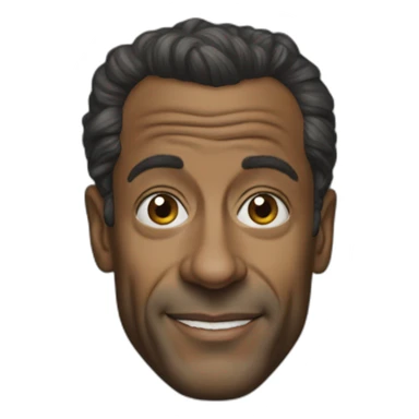 Black man Nicolas Sarkozy sticker