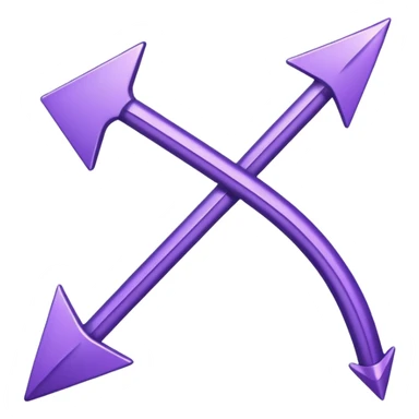 The purple arrow is hand-drawn and bends sticker