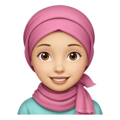 Başörtü Kapalı kız suratı sticker