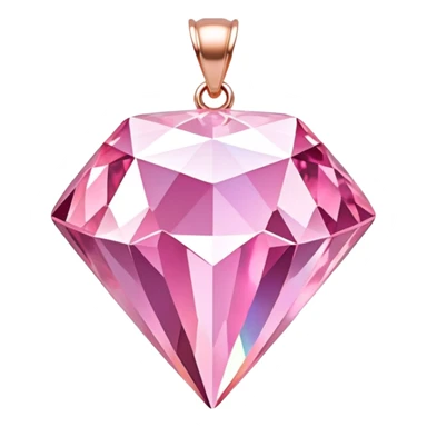 Pink Diamond Holographic Pendant  sticker