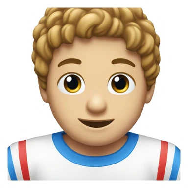 Camiseta roja, blanca y azul sticker