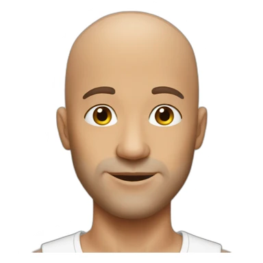 bald sexy man sticker