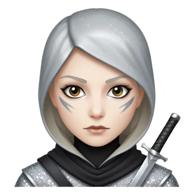 Glitter assassin sticker