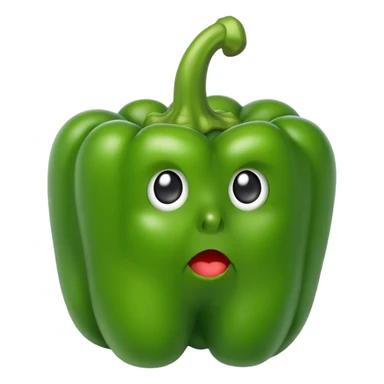 Green Bell pepper sticker