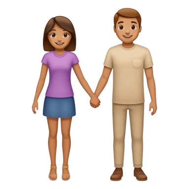 couple holding hands sticker