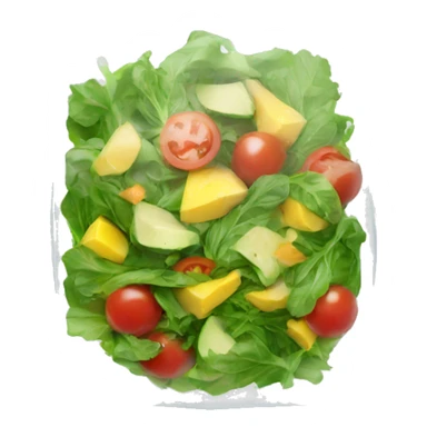 salad in platic bag sticker
