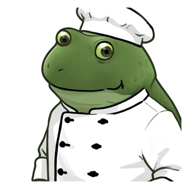 bufo in a chef coat sticker