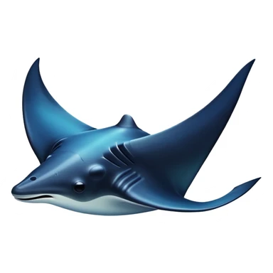 Manta ray sticker
