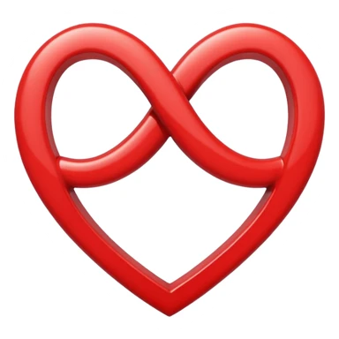 Heart with infinity sign in it  sticker