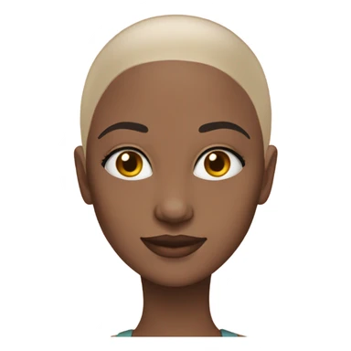 Beautiful bald girl sticker