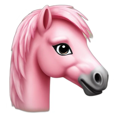 flamant-rose poney fume sticker