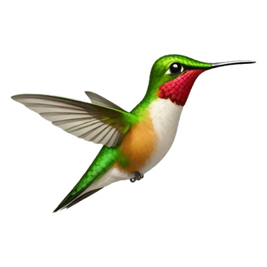hummingbird with letter F backwards sticker