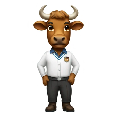 Bevo in school uniform sticker