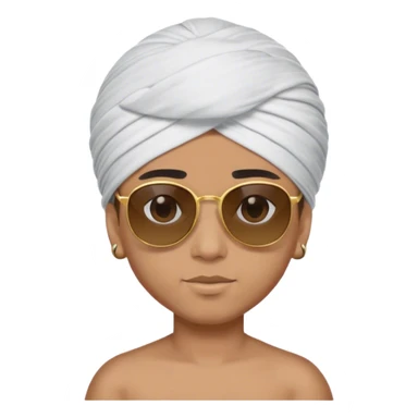 A boy wearing turban and sunglasses  sticker