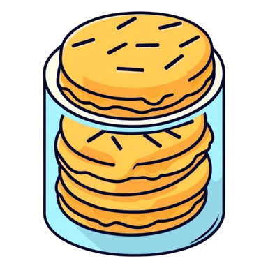 Biscuit sticker