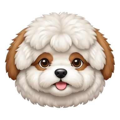 Bichon brown color sticker