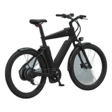 Electric black bike sticker