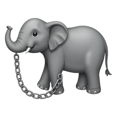 pata de elefante encadenada sticker