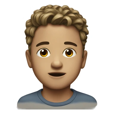 meme portrait of a boy sticker