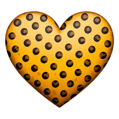 heart with leopard print sticker