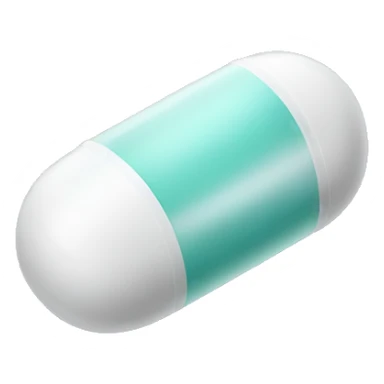 Plain pill capsule sticker