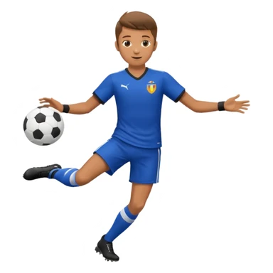 soccer player doing ball tricks sticker