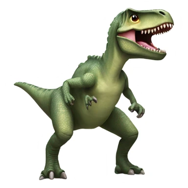 Dino doing the disco sticker