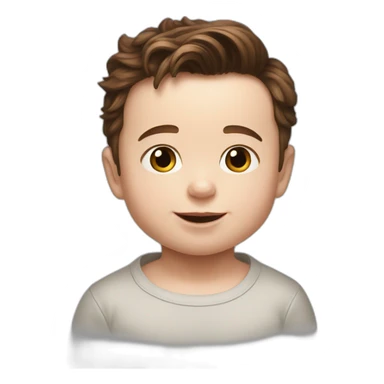 baby of elon musk and tom holland sticker