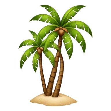 Palm tree with coconuts sticker
