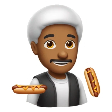 2 hotdogs 1 bun sticker