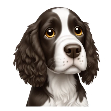 springer spaniel puppy sticker