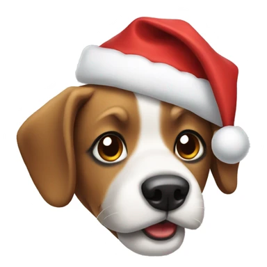 chrismas dog sticker