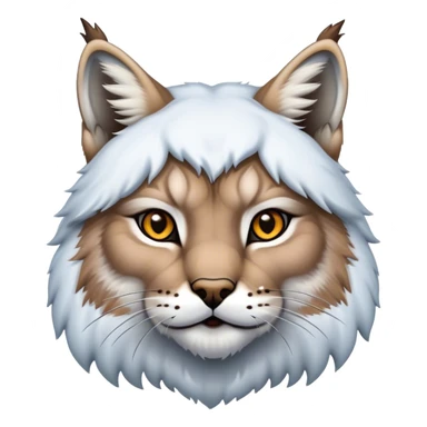 Canadian lynx in the snow sticker
